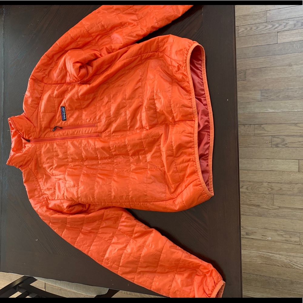 Orange Patagonia Down Half-Zip Pullover. Men’s Medium.